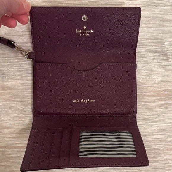Kate Spade Plum Wristlet Clutch - Picture 2 of 3